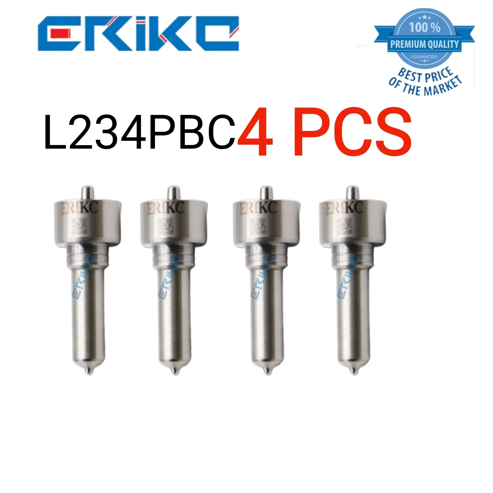 4 PCS  L234PBC Fuel Nozzle  L 234 PBC Spray Nozzle  L234 PBC Fuel Injector Nozzle for Delphi