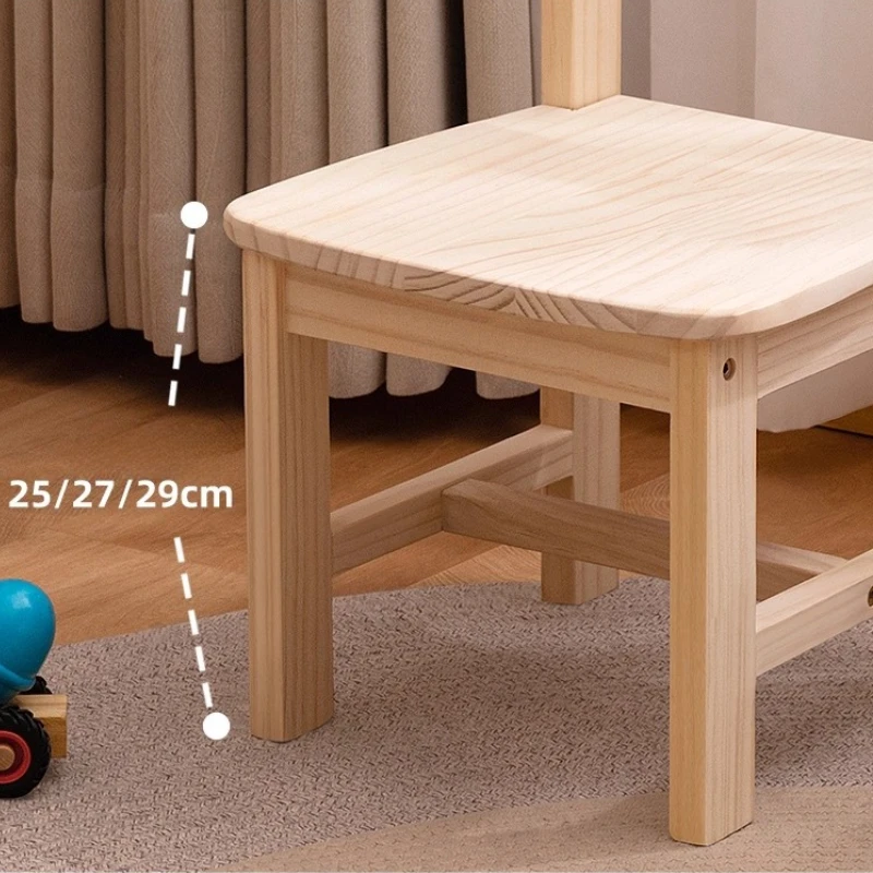 كرسي من الخشب الصلب لدراسة الأطفال كرسي صغير مريح ومريح منزلي للأطفال كرسي بذراعين للأطفال لغرفة النوم