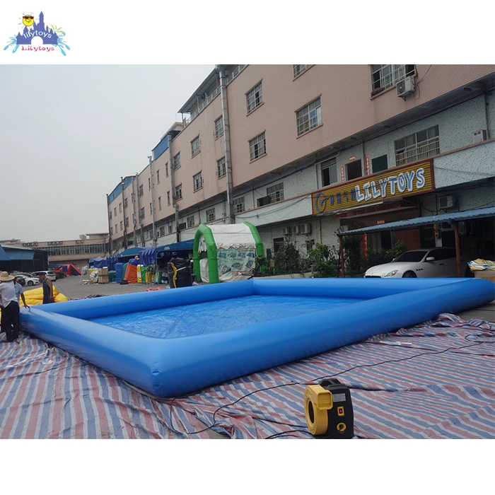 0.9mm pvc swimming pool customized size ground water park pool