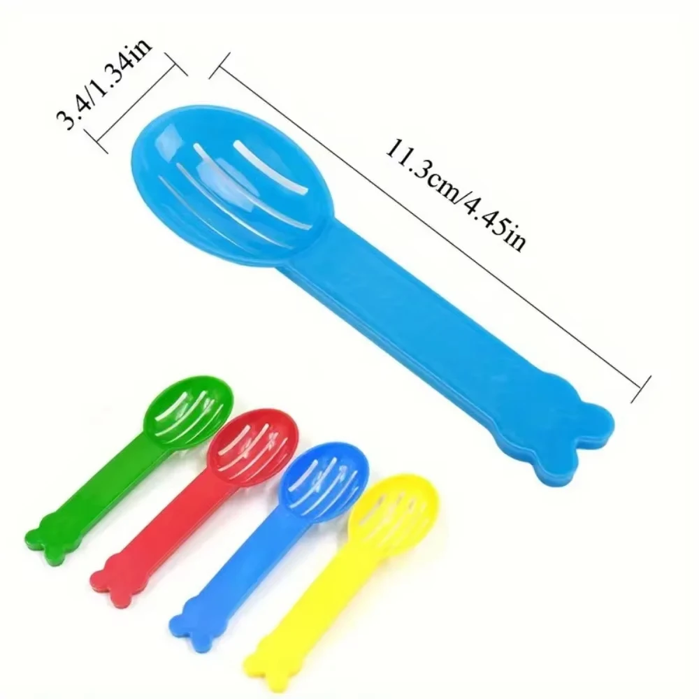 10Pcs Hamster Sand Scoop Chinchillas Sweeper Pet Cleaning Bath Sand Shovel Urine Rustling Leaky Sand Shovel Pet Care Accessory