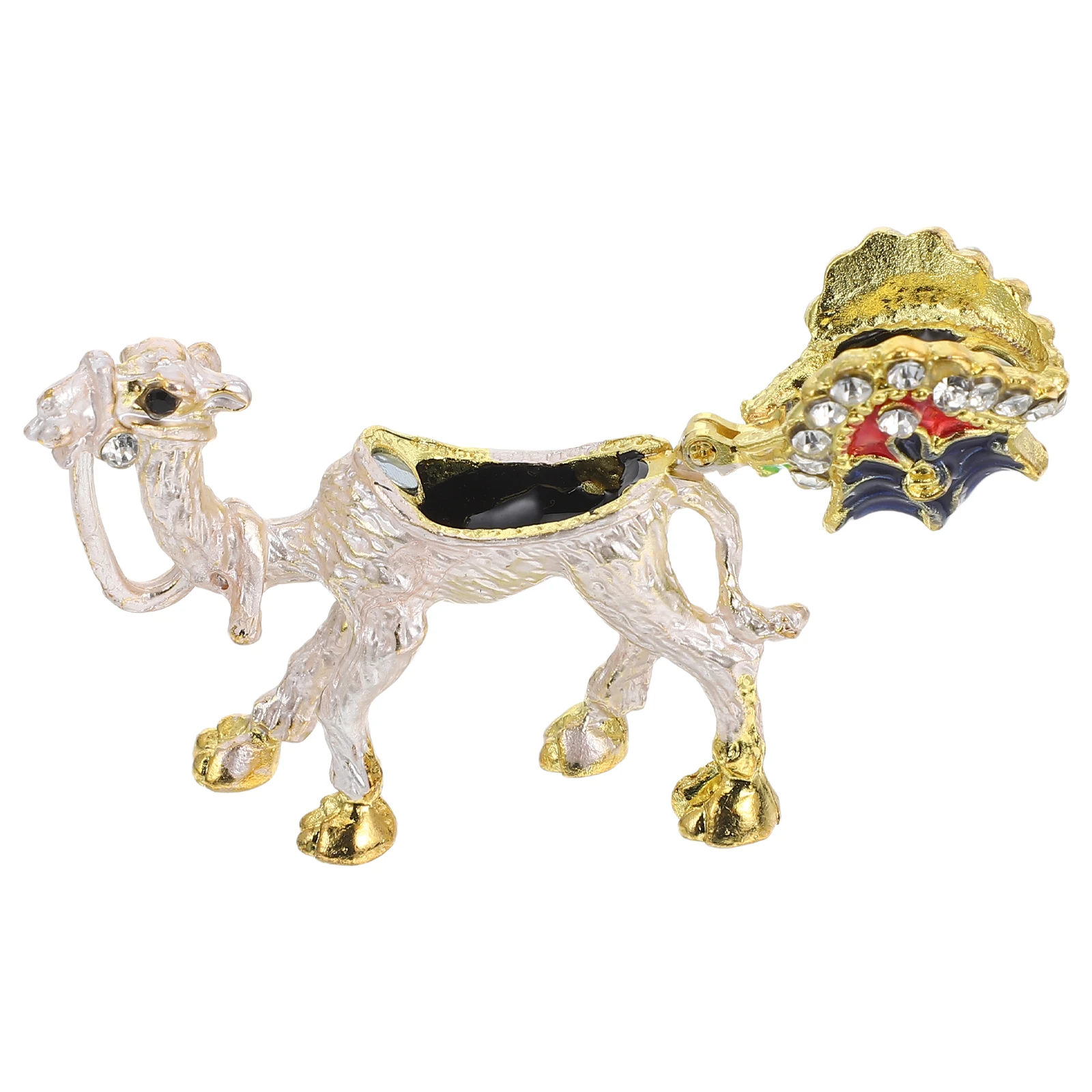 

Camel Jewelry Box Earring ganizer Decorative Figurines Zinc Alloy Vintage Style Jewelry Storage Display Boxes Collectibles