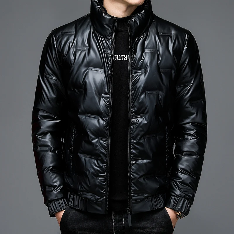 80% White Duck Down Coat 2024 Trendy Fashion Winter Stand Collar Warm Sport Jacket Men\'s Thermal Thick Outwear