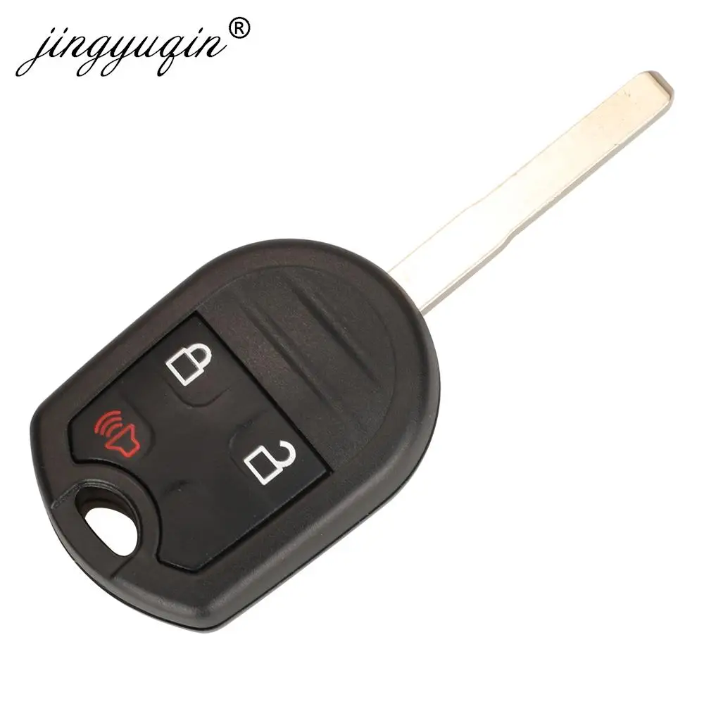 jingyuqin 10pcs FO38/HU101 Remote Key Shell For Ford Edge Explorer Ranger Windstar Expedition Mustang for Mazda  Fob Case