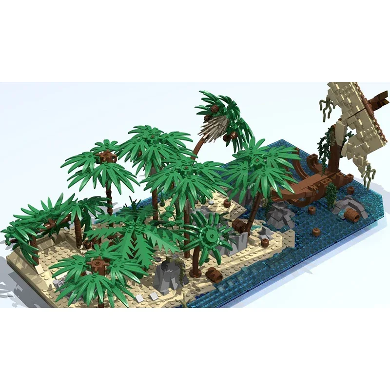 Pirates Model Moc Building Bricks Rift Valley and Islands Technology Modular City Street Blocks Gifts Christmas Toy DIY Assembly