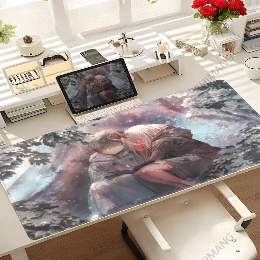 Mousepads Non-slip Lockedge Office In Student Gaming Darling Zero Thickened Large Writing Franxx The Pad Two Cushion Mouse Pad