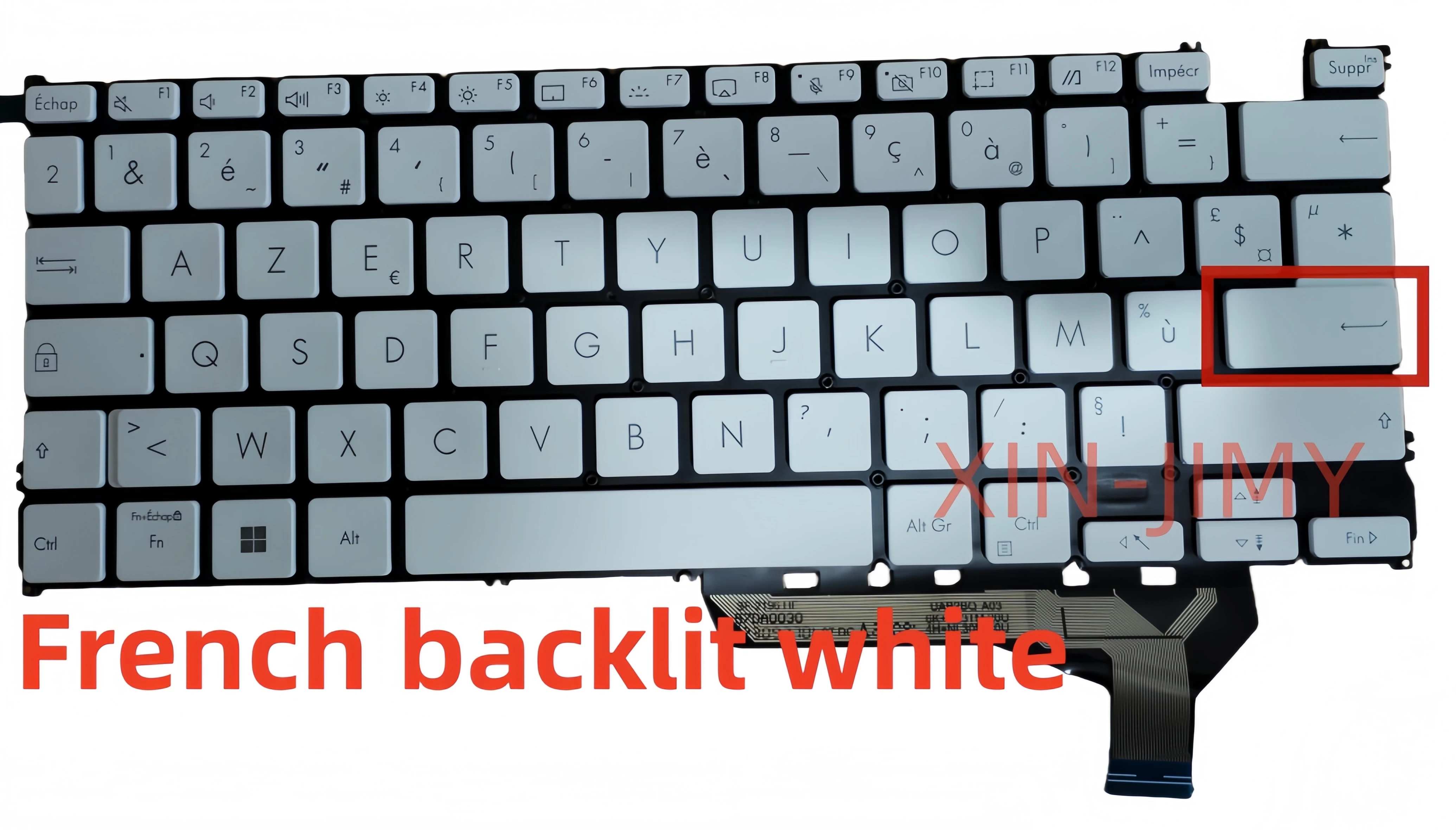 

Белая клавиатура для ноутбука с французской раскладкой и подсветкой для Asus Zenbook UX3402 UM3402 UM5302 Q409ZA S13 X13 5, винт