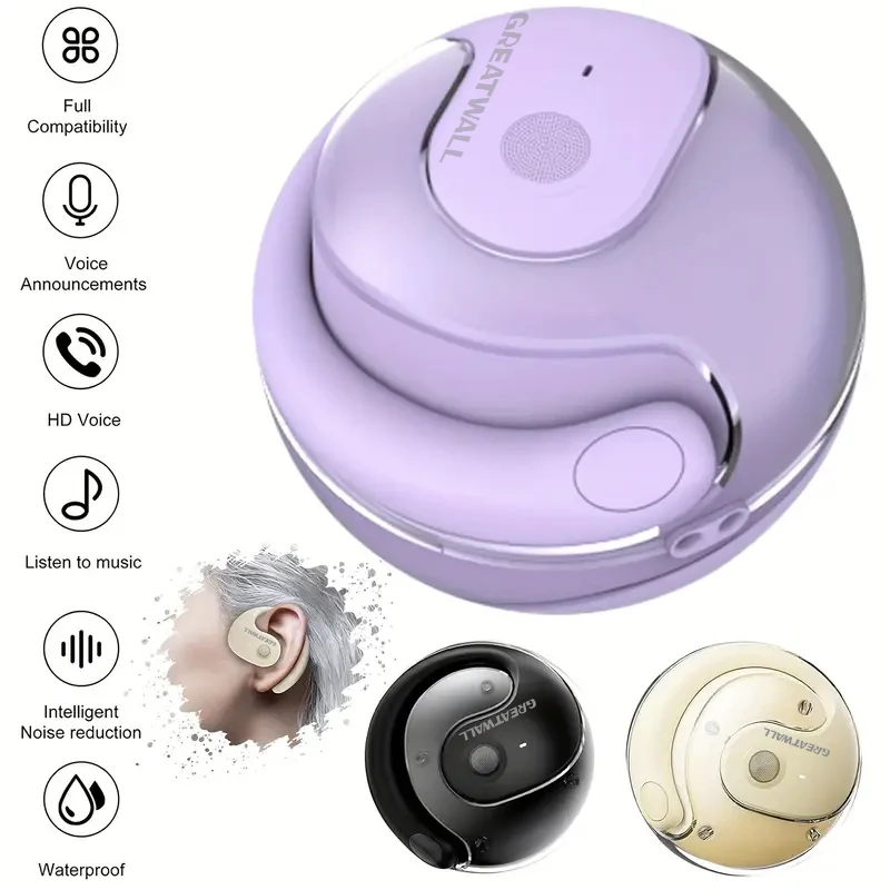 سماعات بلوتوث لاسلكية من GREATWALL سماعات أذن ستيريو عالية الدقة مقاومة للماء مزودة بتقنية البلوتوث وميكروفون 5.4 وتحكم ذكي باللمس #2