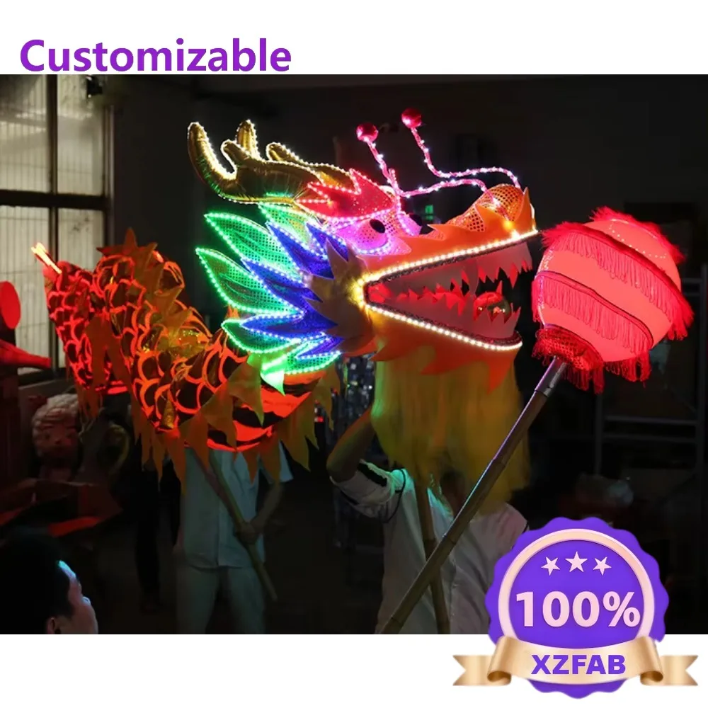 Factory Direct 2026 Clothing Display Rack Round Exhibition Display Luminous Dragon Dance