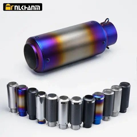 오토바이 레이싱 오토바이 머플러 오토바이 SC 배기 프로젝트 파이프, r3 gy6 R1 gsxr125 fz6 mt07 z125 z250, 60mm