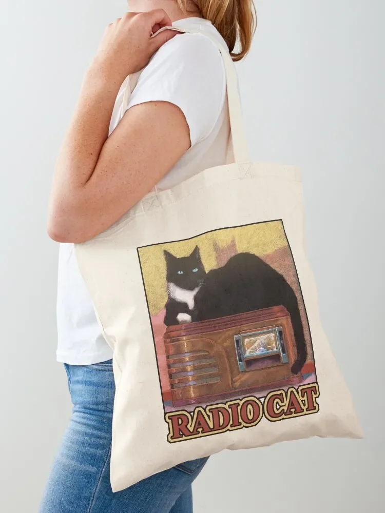 Radio Cat - Version One Tote Bag Lady bag custom tote bag university shopper Shopper