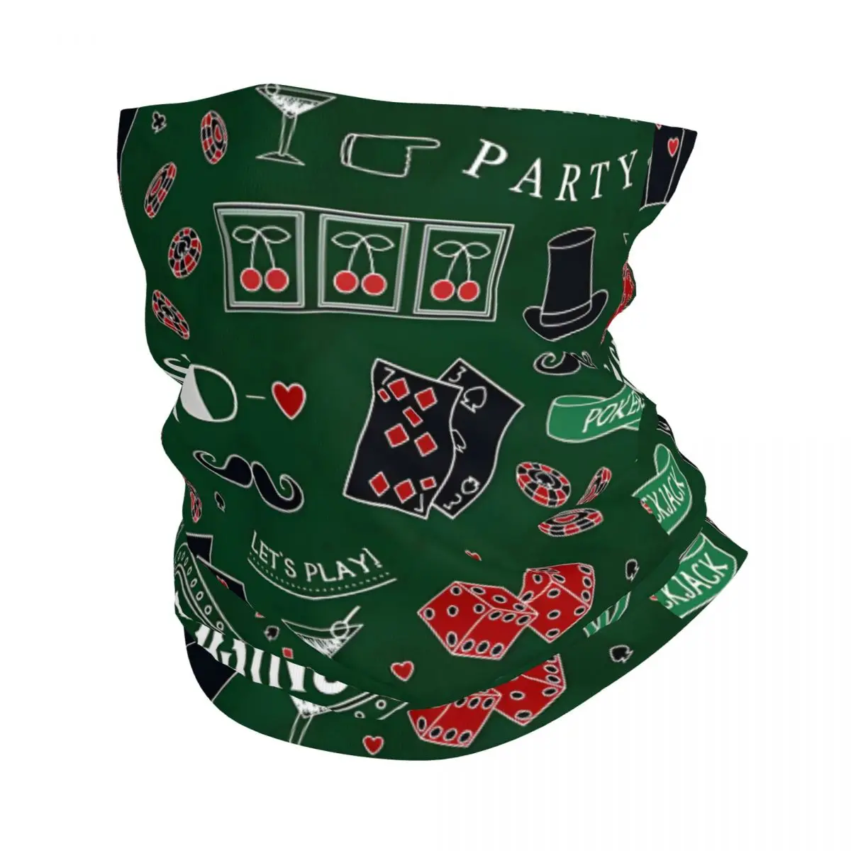 Poker Symbols Bandana Neck Cover Wrap Scarf Balaclava Cycling Unisex Adult Breathable