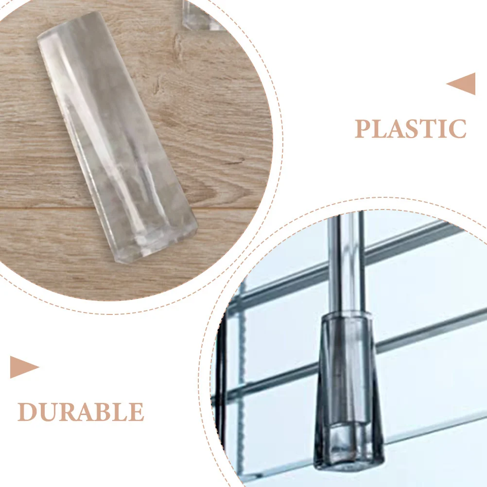 12 قطعة مقابض أعمى واضح الميل قضيب مقابض البلاستيك إمالة قضيب نصائح استبدال لستائر البندقية سهلة التركيب لا أدوات