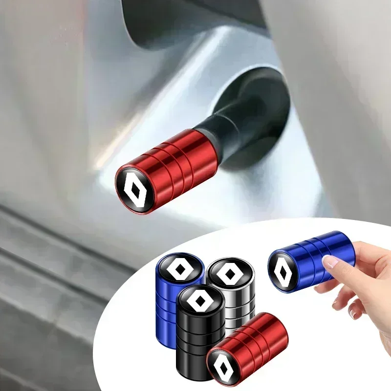 

Комплект из 4 колпачков для вентилей автомобильных шин с логотипом Renault: RS Sport, Megane 4, 2, Clio 3, Line, Sandero, Scenic, Logan