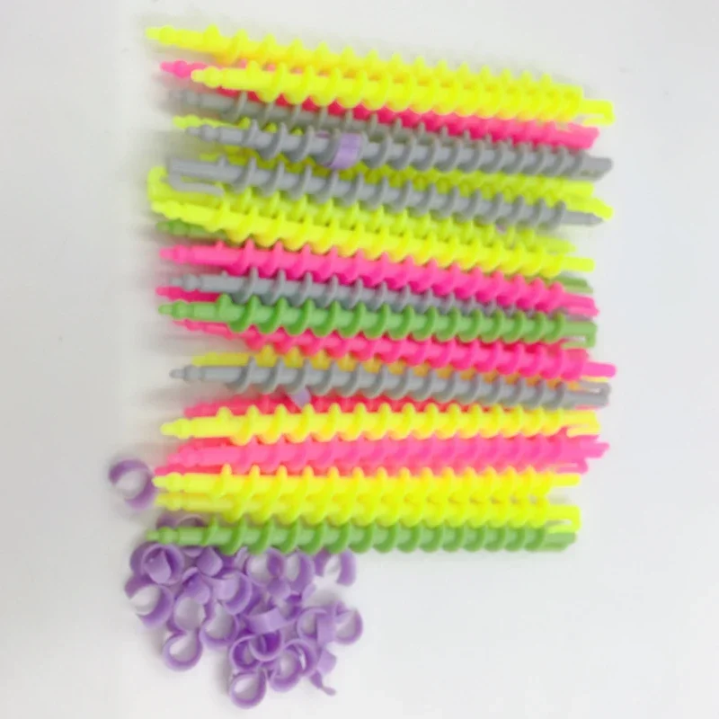 20Pcs Plastic Spiral Hair Perm Rod Barber Hairdressing Salon Tools Durable Hair Styling Tools New Small Wave Generous 2 SIZE