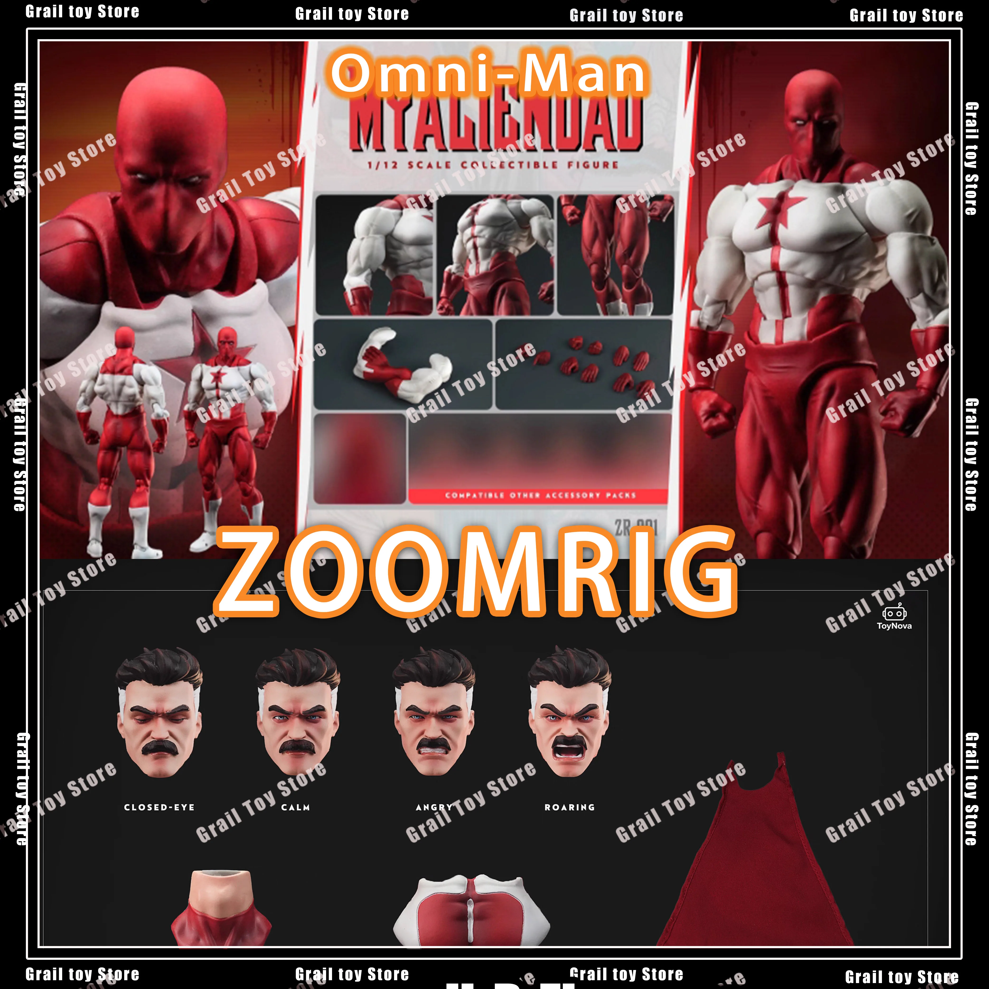 ZOOMRIG オムニマン アクションフィギュア ZR-001 インビンシブル