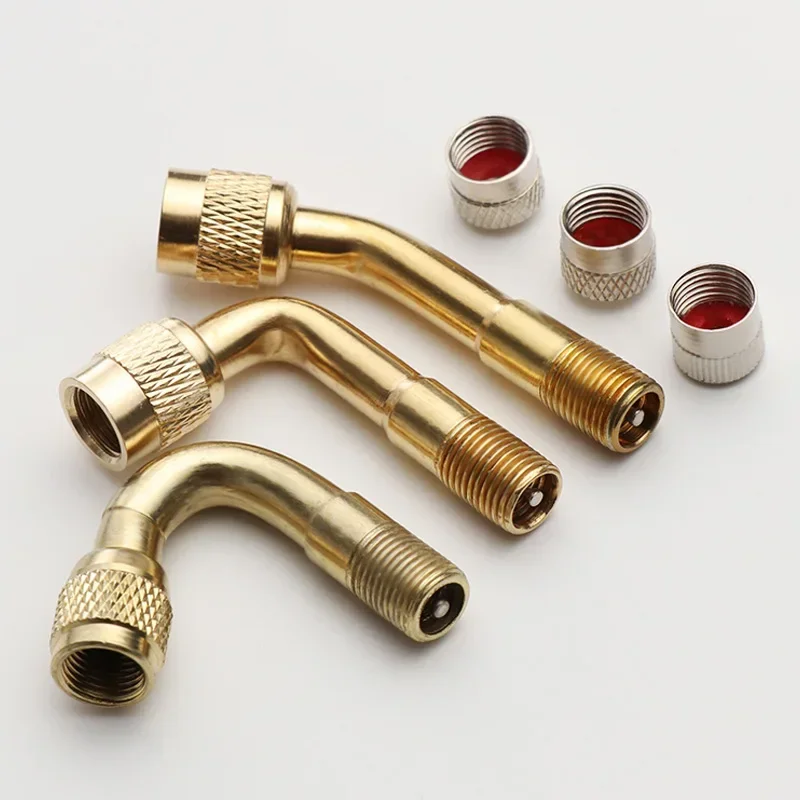 1Pc 45/90/135 Degree Air Tyre Valves for Truck Motorcycle Cycling Accessories Adapter Inflation Nozzle Extension Rod Elbow Bikes