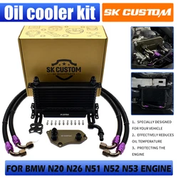 SK CUSTOM For BMW N20 N26 N51 N52 N53 N54 N55 Engine Oil Cooling Kit F30 F34 F07 F10 F12 E84 E83 F25 E71 E90 E93 Radiator Cooler