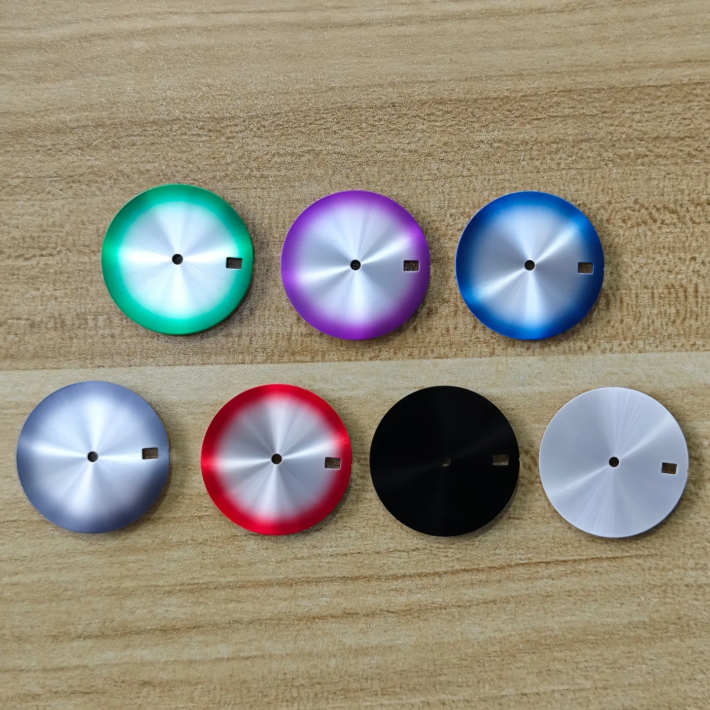 28.5mm NH35 Burst Sunburst Gradient Watch Dial No Logo Single Calendar For NH35 NH36 Seiko Mechanical Watch Mod Parts