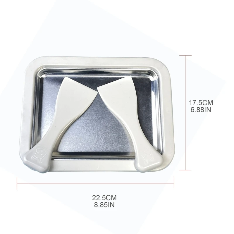 กระทะไอศกรีมพร้อมเครื่องขูดโยเกิร์ตทอด 2 เครื่องอาหารจานมัลติฟังก์ชั่น