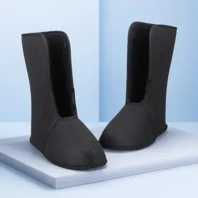 

1 Pair Men'S Waterproof Winter Boots Inserts Fleece-Lined Insulated Thermal Boot Socks For Hiking Fishing Outdoor Soft Warm