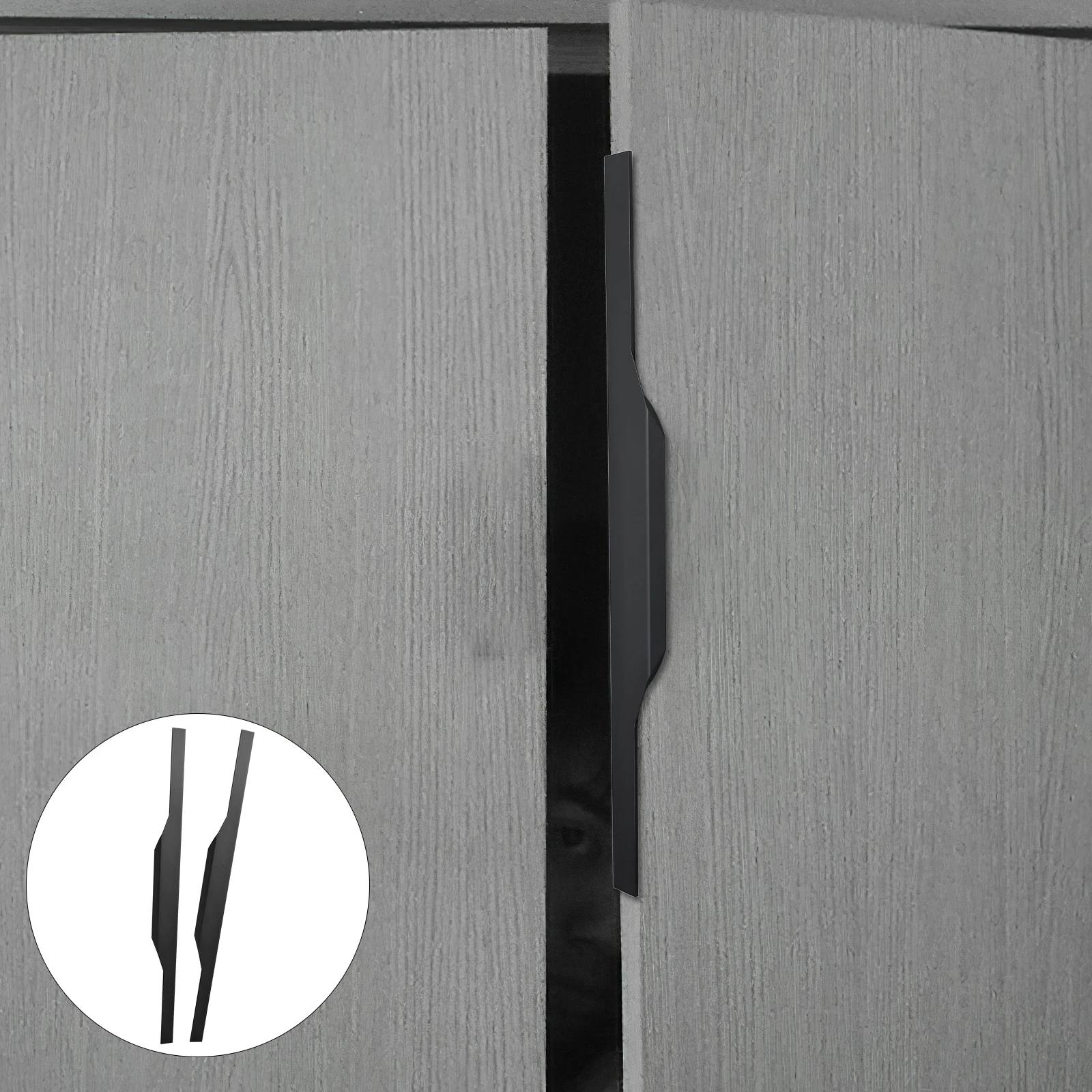 

1 set 1 Set Cabinet Pull Handle Aluminum Alloy Modern Style Closet Door Pull Durable Replacement For Wardrobe Cupboard Furniture