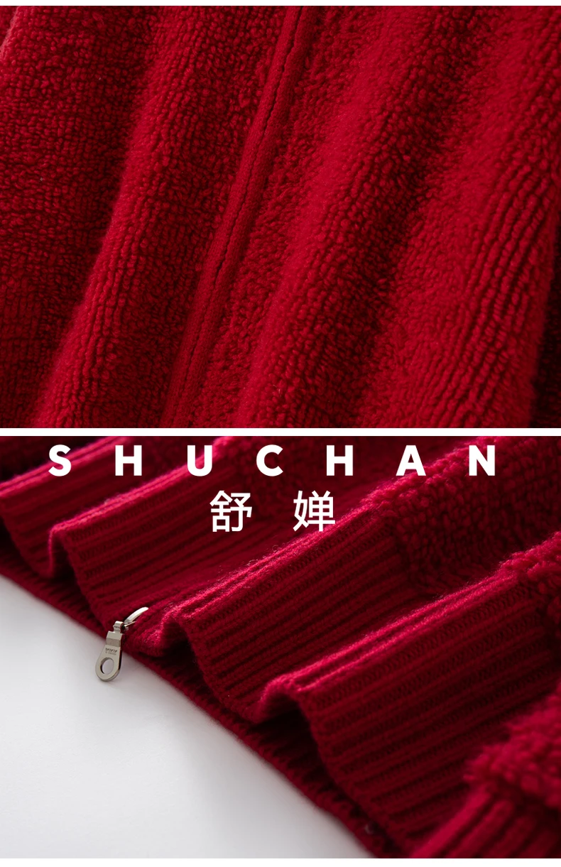 Handdoekborduurwerk Zware industrie wollen kasjmier vest losse dikke trui jas 2025, herfst en winter lui gebreid