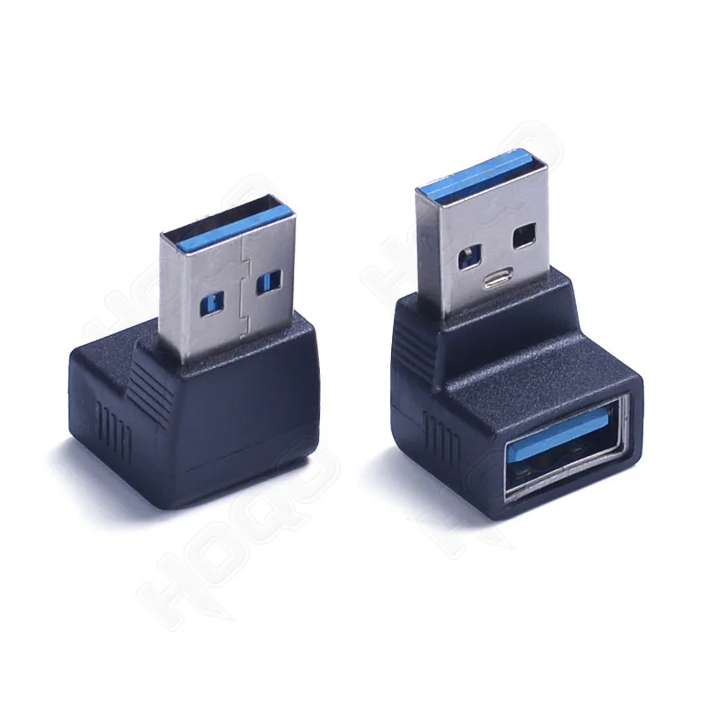 Up down curved USB male-to-female adapter USB 3.0 male-to-female 90-degree elbow extension right-angle conversion plug
