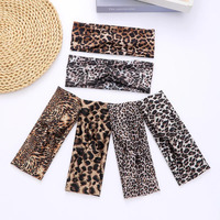 Women's Headbands Leopard Fashionable Personalized Sports Yoga Sweat Resistant Hairbands High Elasticity Hair Accessories Girls