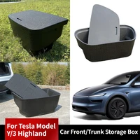 Caja de almacenamiento delantera/maletero de coche para Tesla Model Y Juniper 2021-2025 Model 3 Highland 2024 2025 caja aislada de viaje para acampar al aire libre