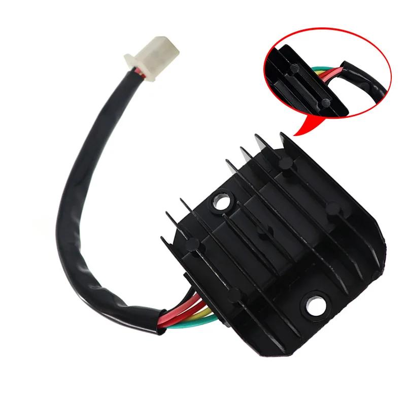 Motorcycle Performance Parts Ignition Ignite System Voltage Regulator Rectifier For GY6 50CC-150CC 4 Pin 5  Moped Scooter ATV