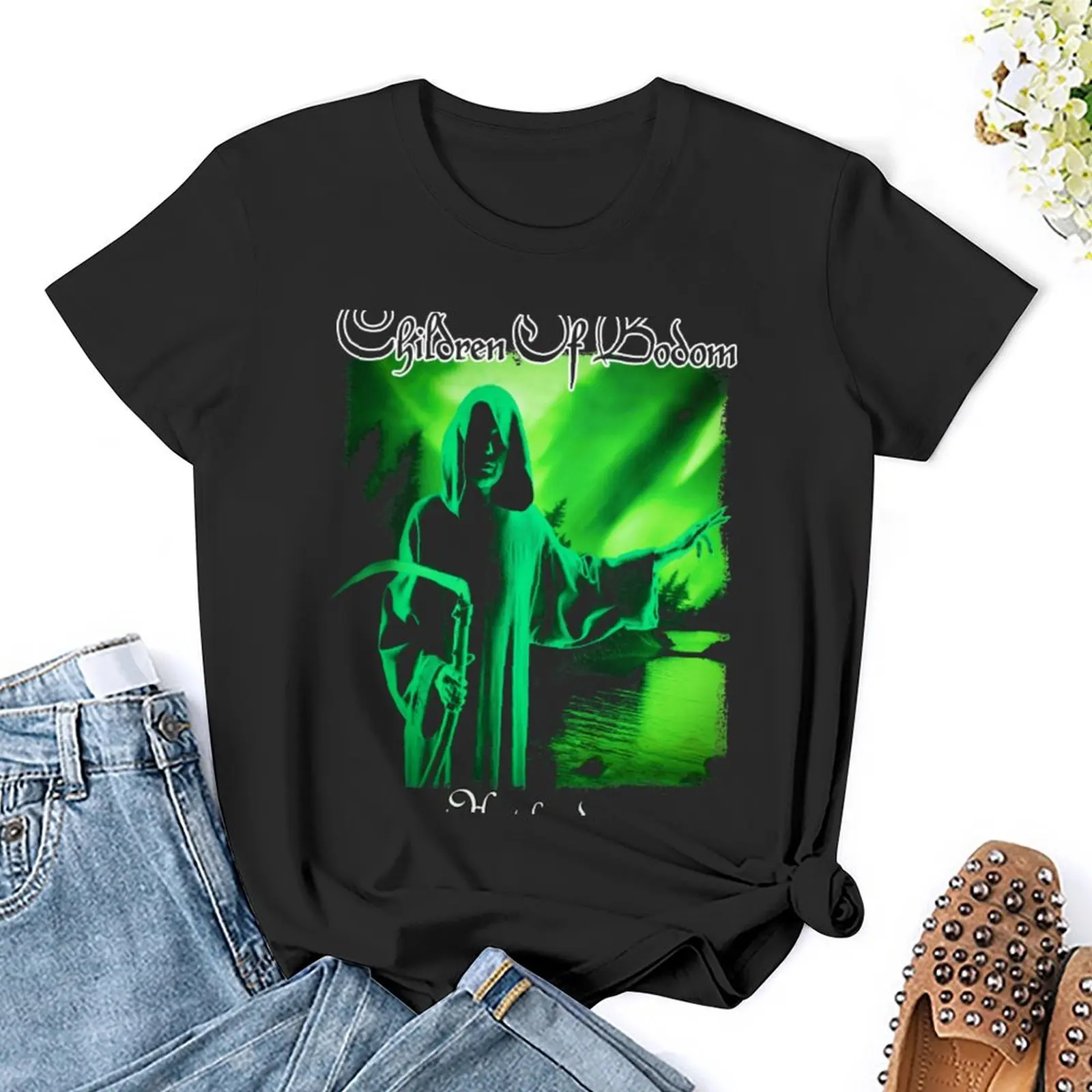 Children of Bodom - Hatebreeder T-Shirt tops summer clothes summer top cute tops funny t shirts for Women
