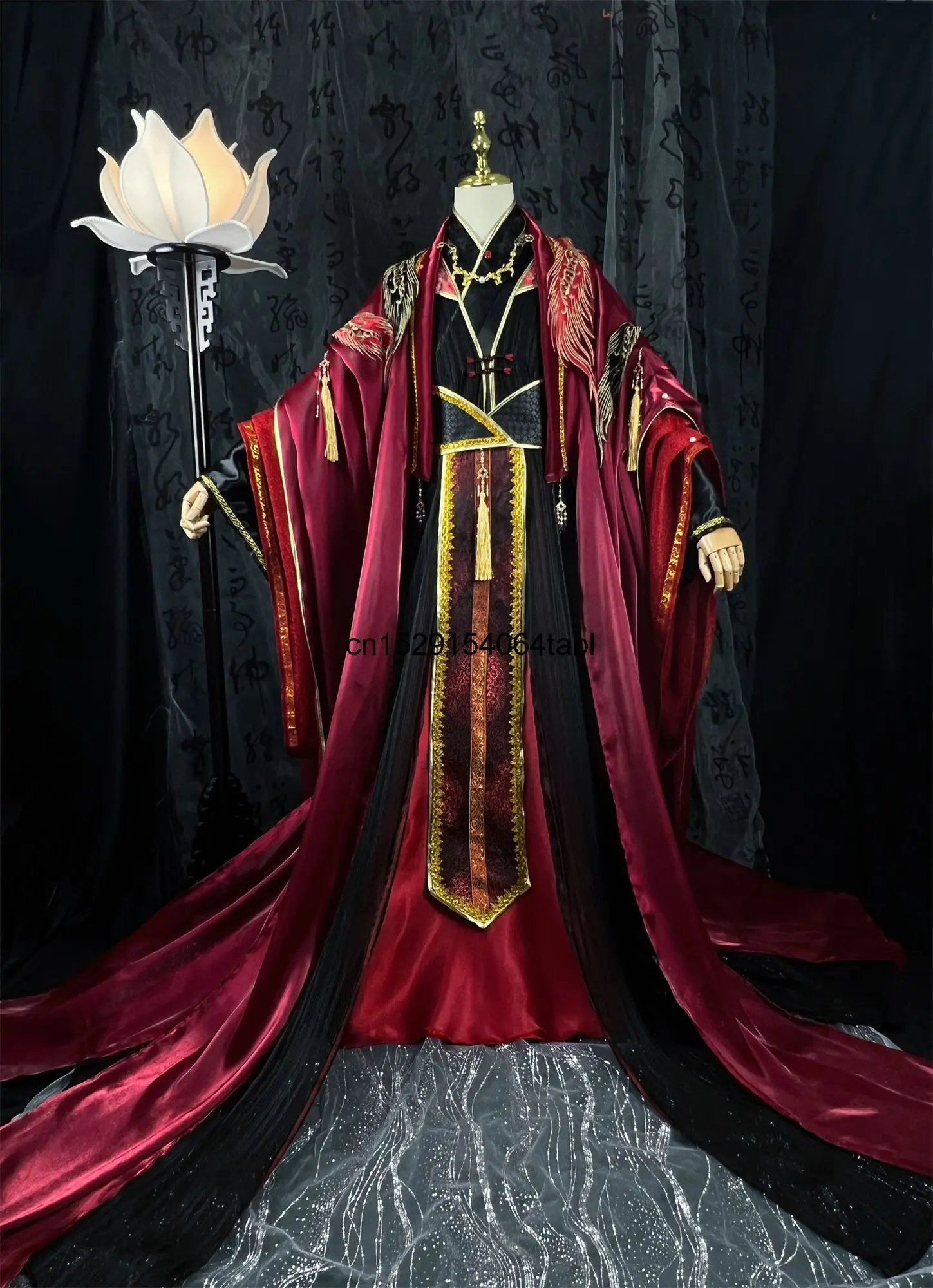 Chinese TV Series TGCF Tian Guan Ci Fu Xie Lian Hua Cheng Cosplay Costume Hua Cheng Cos Dress Hanfu Full Set Anime Clothes