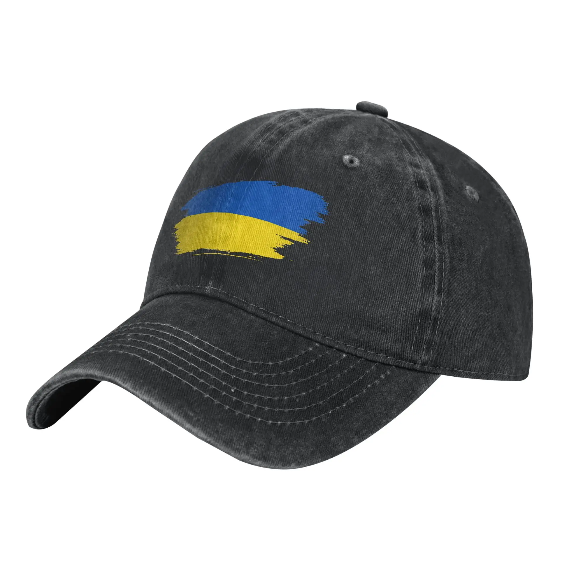 Ukraine Flag Ukrainian Men Women Baseball Caps  Distressed Cotton Caps Hat Fashion Outdoor Running Golf Adjustable Sun Cap