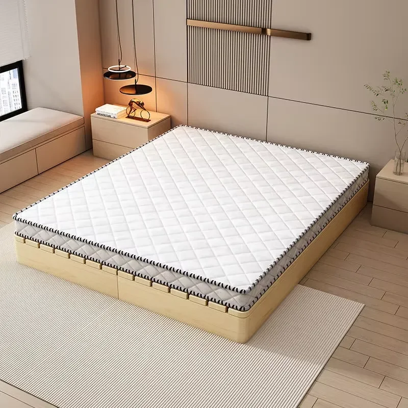 Modern platform solid wood bed, king/queen bed, environmentally friendly and durable, space saving, bedroom furniture,