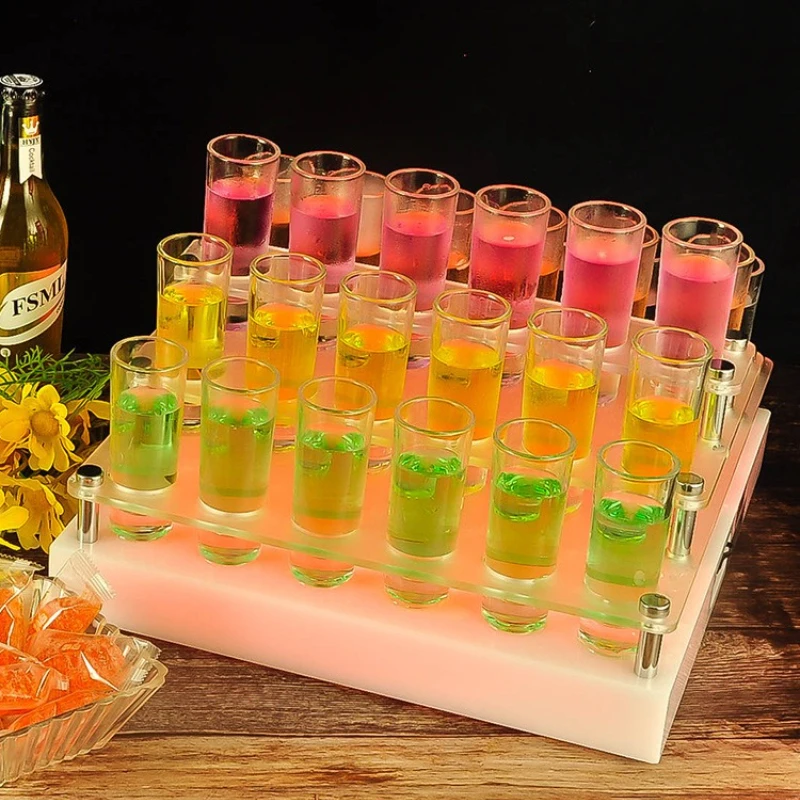 

Светодиодная подставка для коктейльного стекла, светящаяся подставка для бара, подсветка, держатель для посуды для ночного клуба, КТВ, декор для вечеринки, коммерческая подставка для вина