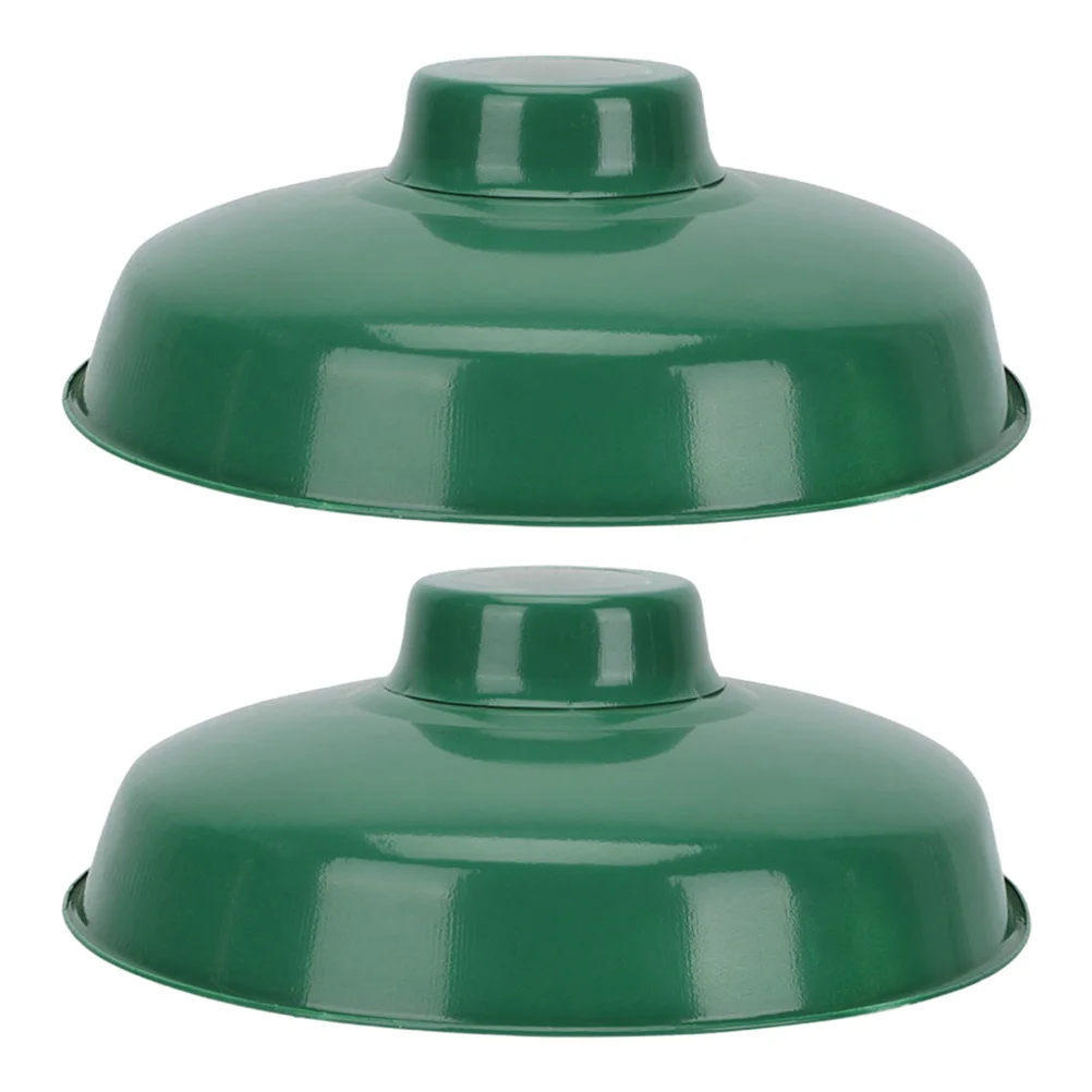 2 قطعة المينا الرجعية الأخضر عاكس الضوء مقاوم للماء الصناعية في الهواء الطلق غطاء خفيف للحدائق مصنع غطاء مصباح السقف #5