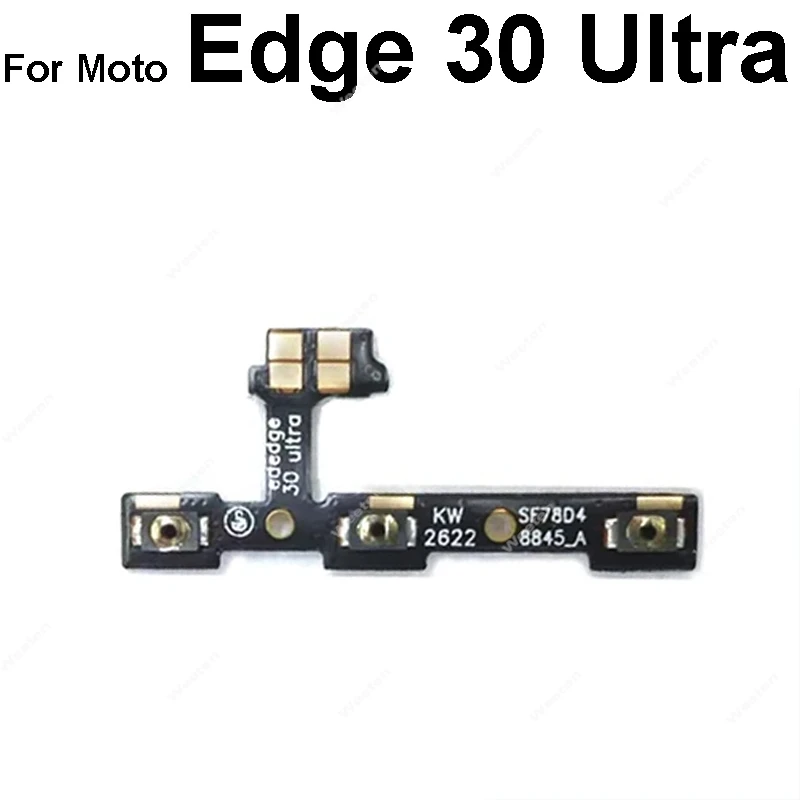 On OFF Power Volume Buttons Flex Cable For Motorola MOTO Edge S 20 S30 X30 40 Neo Fusion Lite Pro Ultra Power Volume Flex Ribbon