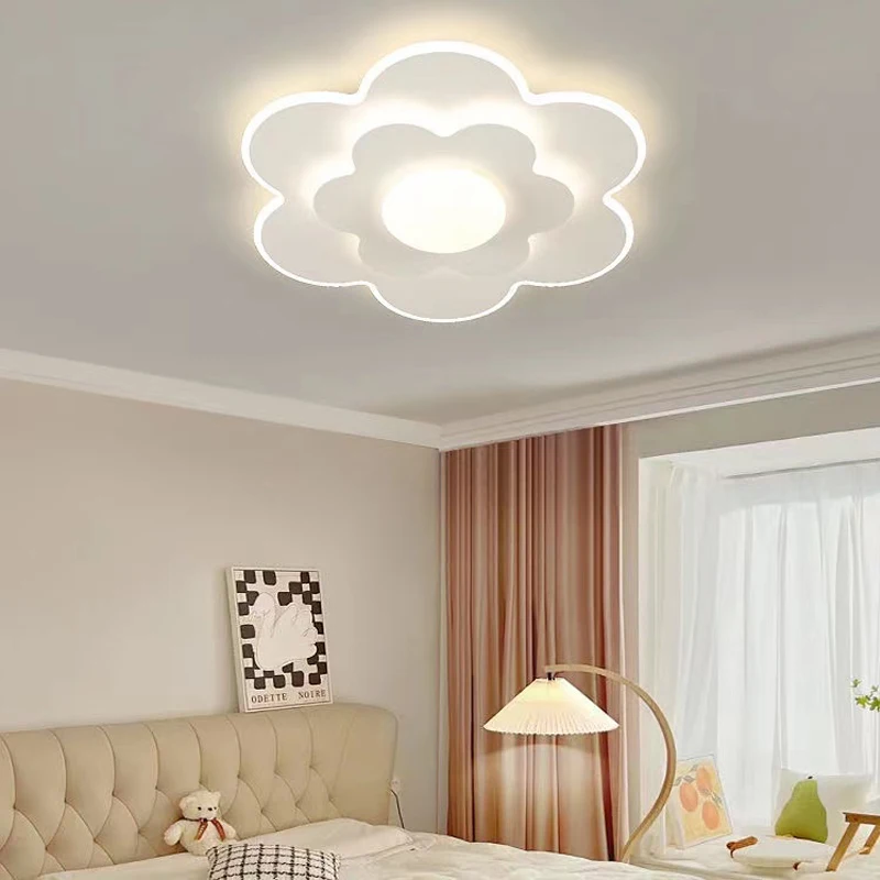 

Modern Led Flower Ceiling Lights For Bedroom Girl Room Princess lampara romantic rural Wedding Room Kids Chandelier Ceiling Lamp