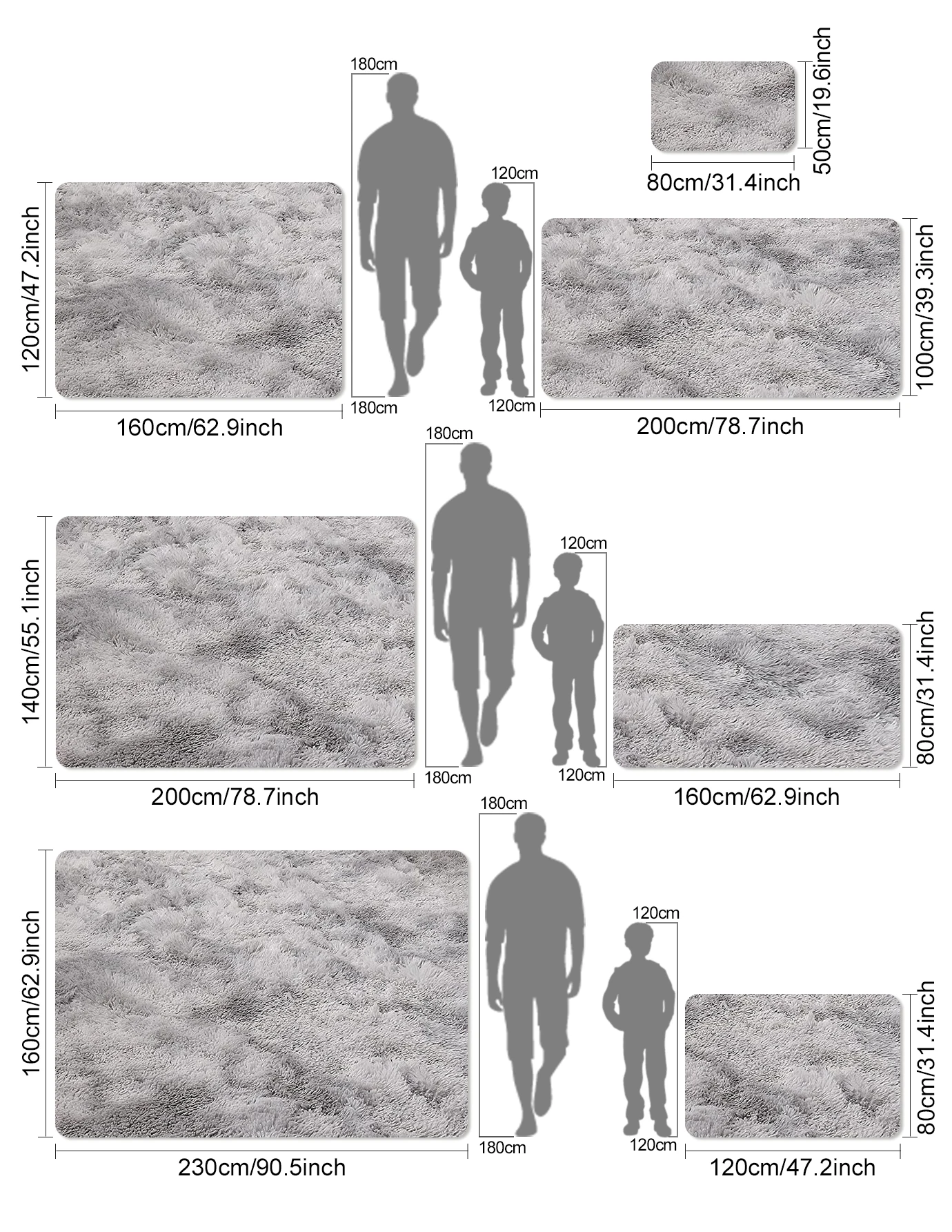 سجادة أرضية ناعمة فاخرة من الصوف من فيكاما، مناسبة لسجاد السرير في غرف النوم، وسجاد أقدام الأريكة وسجاد ديكور المنزل. #5