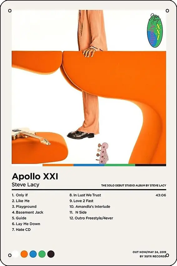 Oedrtqi Steve Lacy Posters - Apollo XXI Poster Funny Metal Tin Sign for Home Kitchen Bar Room Garage Decor 8