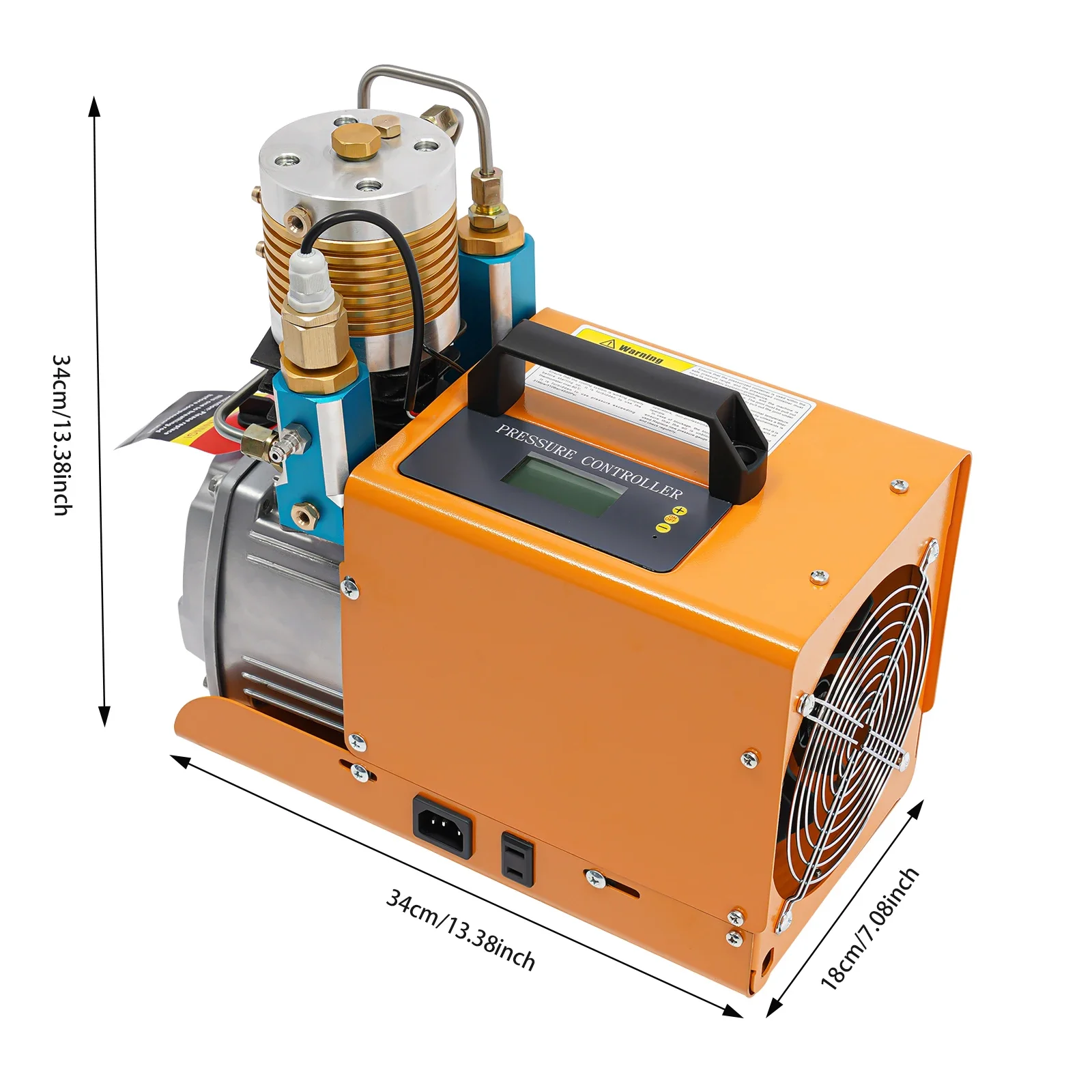 Nouvelle pompe à air haute pression 300 bars, compresseur d'air PCP portable, pompe de gonflage électrique 1,8 kW 220 V avec séparateur huile-eau, 2800 tr/min