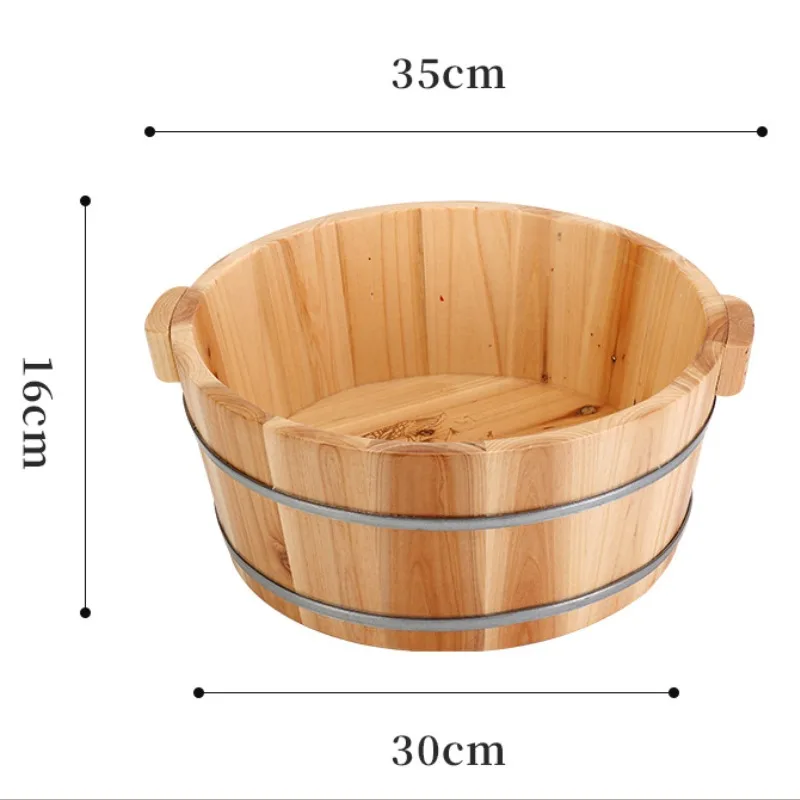 Wood Footbath Basin Foot Soaking Bath Basin Foot Bucket Footbathing Home Supplie Sooth Surface Foot Soaking Tub