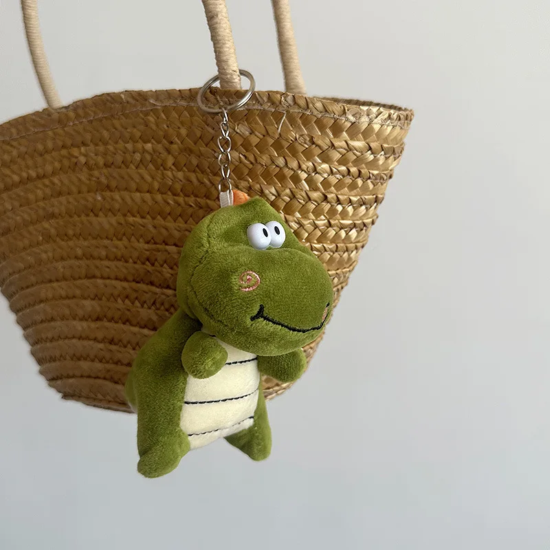 Porte-clés pendentif dinosaure en peluche, accessoires de sac, poupée mignonne et drôle, cadeau créatif, nouveau