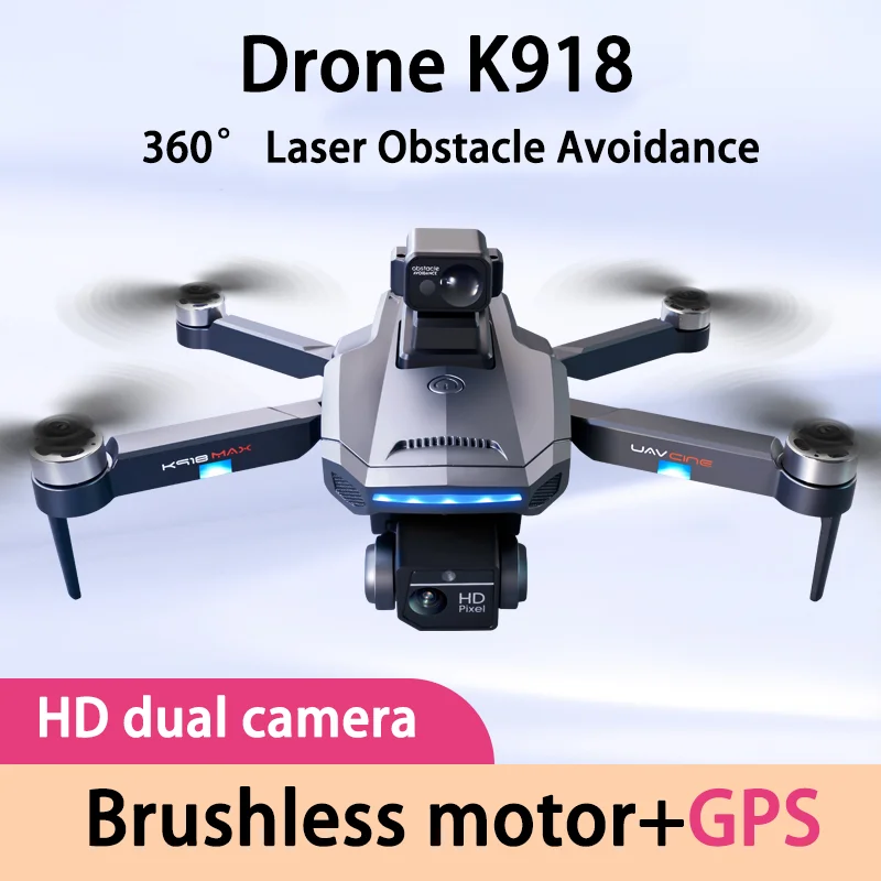 

K918 Max unmanned aerial vehicle 4k Esc dual camera aerial photography remote control aircraft brushless GPS return drone