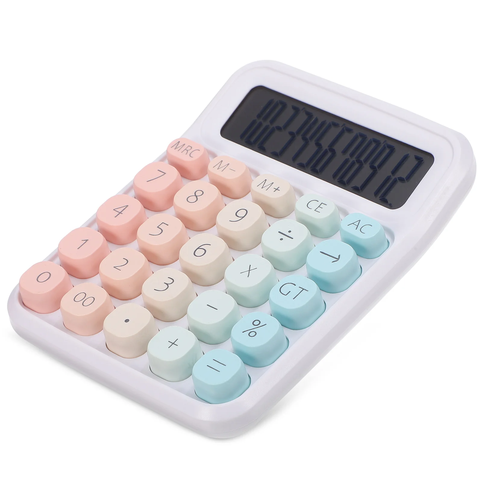 

Cute Mechanical Calculator Colorful Basic Function Office Desk Calculator Large Display Multi-Function Simple Scientific