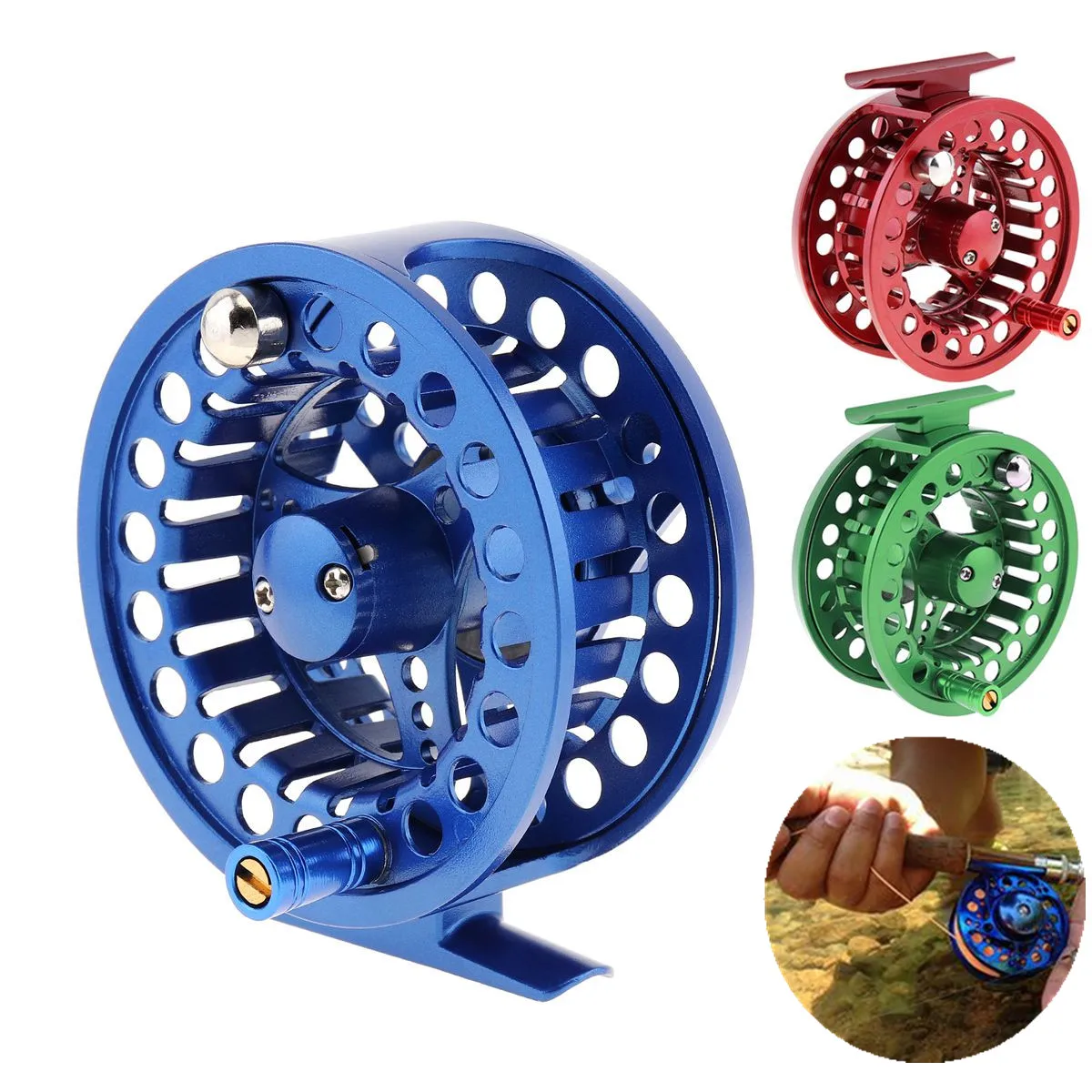 

Full Metal Fly Fishing Reel 5/6 WT 2+1BB Max Drag 5KG / 11LB Large Arbor Casting Former Ice- Reel