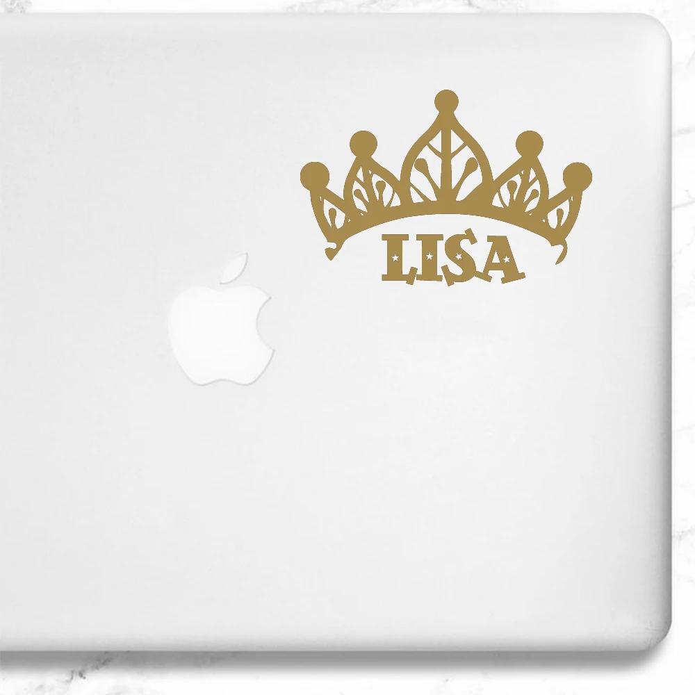 

1 pc A different crown Custom name computer sticker Self Adhesive Vinyl Waterproof Wall Art Decal for PC