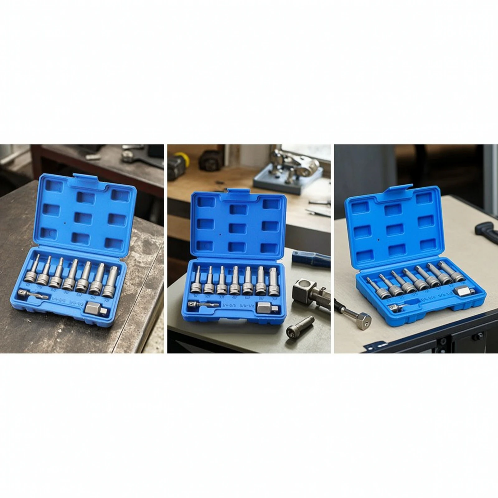 Broken Screw Extractor Set Hardened Damaged Screw Extractor Set Stuck Heavy-Duty for Mechanics, Workshop, Automotive Repair