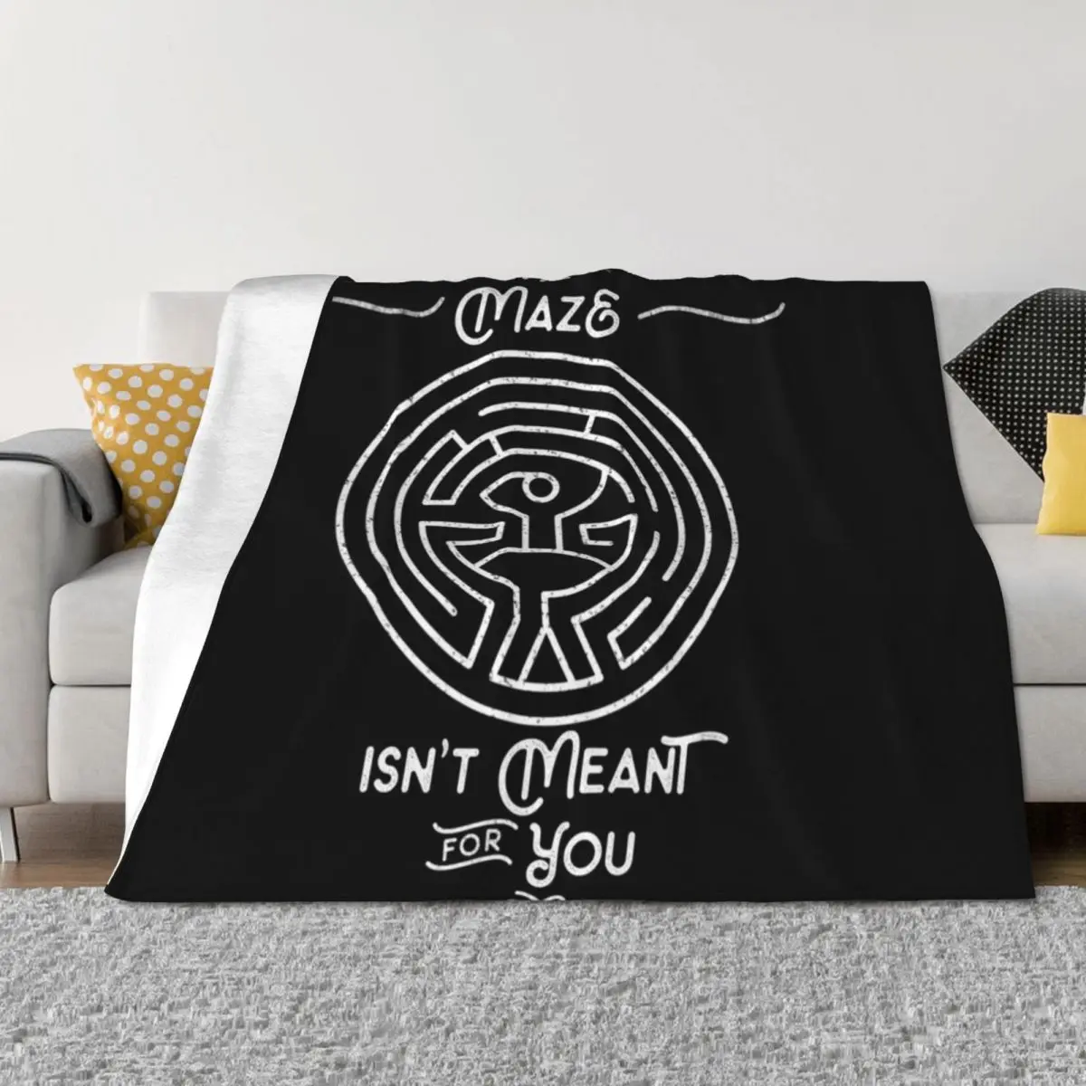 Westworld - The Maze Throw Blanket Furry for babies sofa bed Blankets