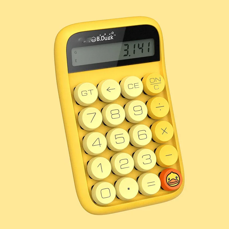 Cute Jelly Beans Mechanical Keyboard Calculator Office Student Exam Calculator 10-digit Display Large Screen Button Detachable